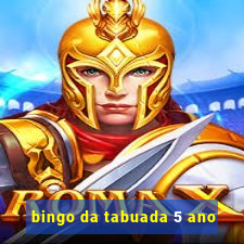 bingo da tabuada 5 ano